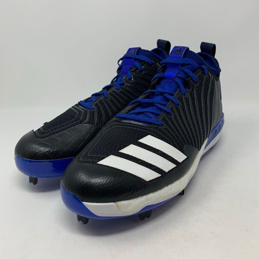 Adidas Boost Icon 3 Baseball Cleats Men's‎ Size 13.5 Royal Blue Black B39162